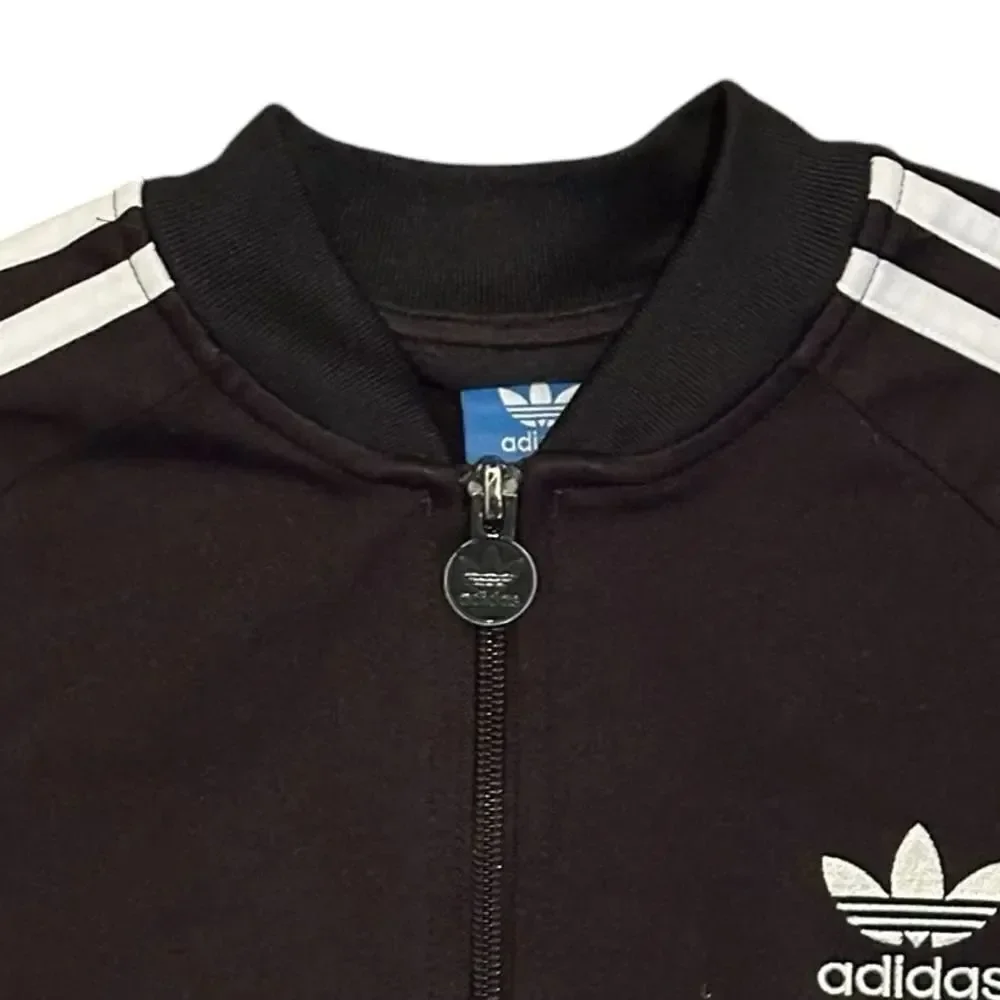 Adidas Track Jacket Boys Size Medium Black